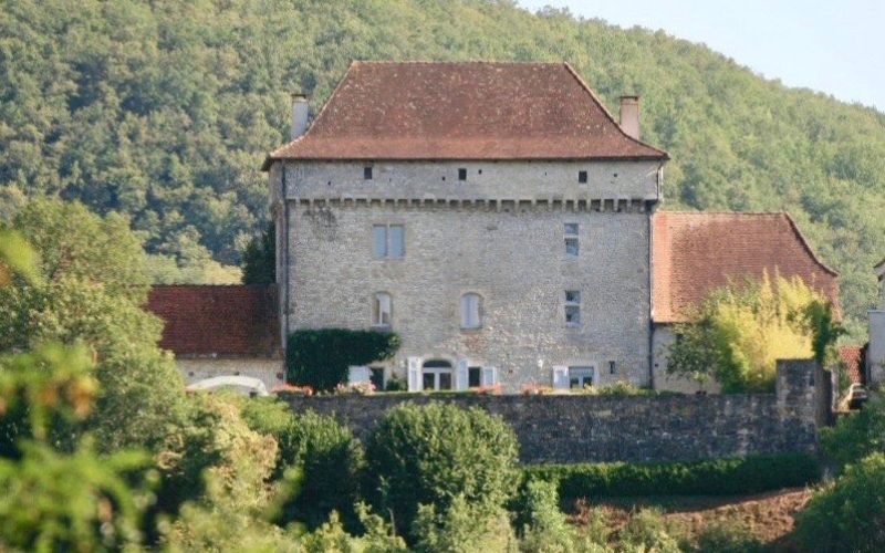 1419 -  MAGNIFIQUE CHATEAU MEDIEVAL  DOMINANT LA VALLEE DU LOT, AVEC PISCINE, DÉPENDANCES, AUX ENVIRONS DE FIGEAC ET CAJARC (LOT)