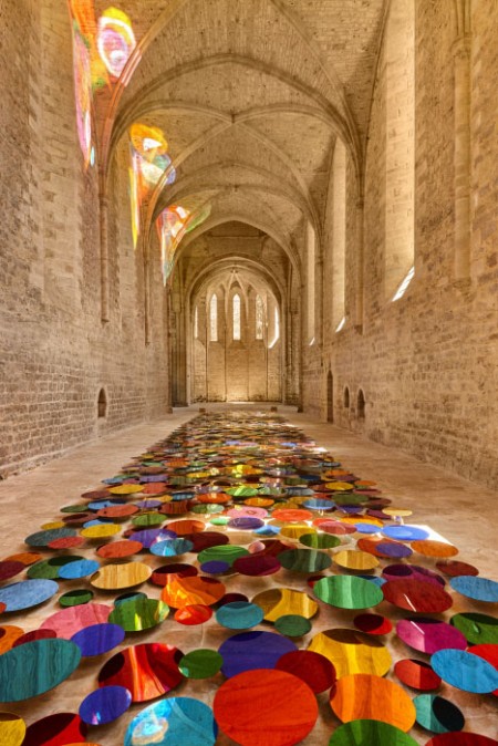 ART CONTEMPORAIN AUX ENVIRONS DE FIGEAC : ABBAYE DE BEAULIEU EN ROUERGUE