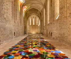 ART CONTEMPORAIN AUX ENVIRONS DE FIGEAC : ABBAYE DE BEAULIEU EN ROUERGUE