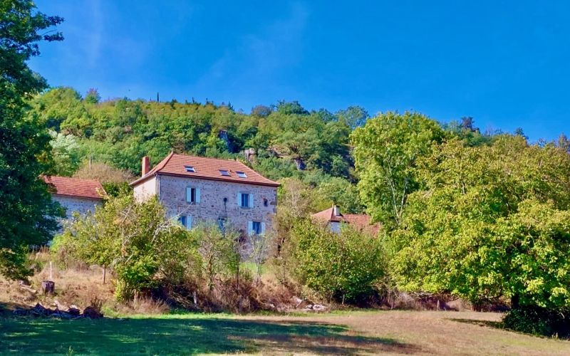 1545 - DOMAINE DE CARACTERE AVEC MAISON DE MAITRE, BELLES DEPENDANCES,  VUE PANORAMIQUE, PISCINE, PROCHE DE FIGEAC (LOT)